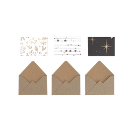 Artoz Mini-Geschenkkuverts Basic 6er-Set 45 × 65 mm