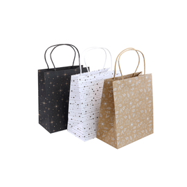 Artoz Geschenktaschen Basic 3er-Set mit Goldfolienprägung