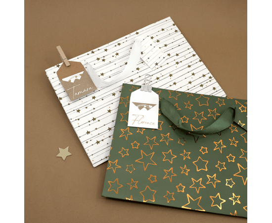 Artoz Pure Shopper Stern grün Geschenkverpackung Format M