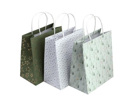 Artoz drei assortierte Geschenktaschen aus Papier