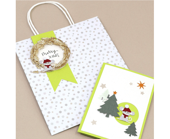 Artoz Geschenktaschen Set mit Hot Foil Print Gold